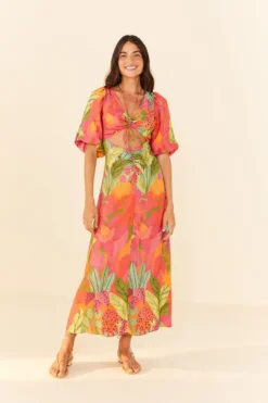 Farm Rio Sweet Forest Lenzing™ Ecovero™ Viscose Midi Dress -Farm Rio Shop 306063 03