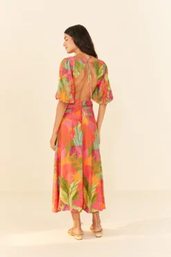 Farm Rio Sweet Forest Lenzing™ Ecovero™ Viscose Midi Dress -Farm Rio Shop 306063 04