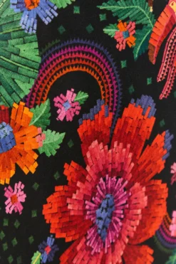 Farm Rio Black Blooming Garden Lenzing™ Ecovero™ Viscose Midi Dress 10 Farm Rio Black Blooming Garden Lenzing™ Ecovero™ Viscose Midi Dress -Farm Rio Shop 306067 05 1