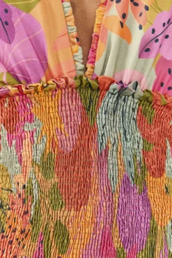 Farm Rio Sweet Forest Long Sleeve Mini Dress -Farm Rio Shop 306085 04