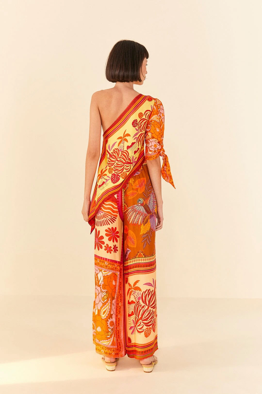 Farm Rio Forest Mixed Scarves Lenzing™ Ecovero™ Viscose Crop Top 4 Farm Rio Forest Mixed Scarves Lenzing™ Ecovero™ Viscose Crop Top - Image 4