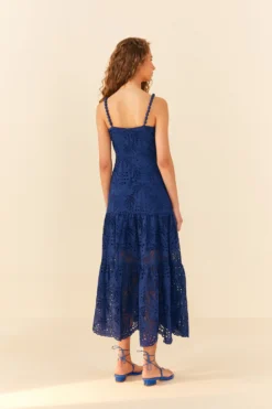 Deep Blue Palm Tree Richelieu Midi Dress -Farm Rio Shop 306122 03 scaled