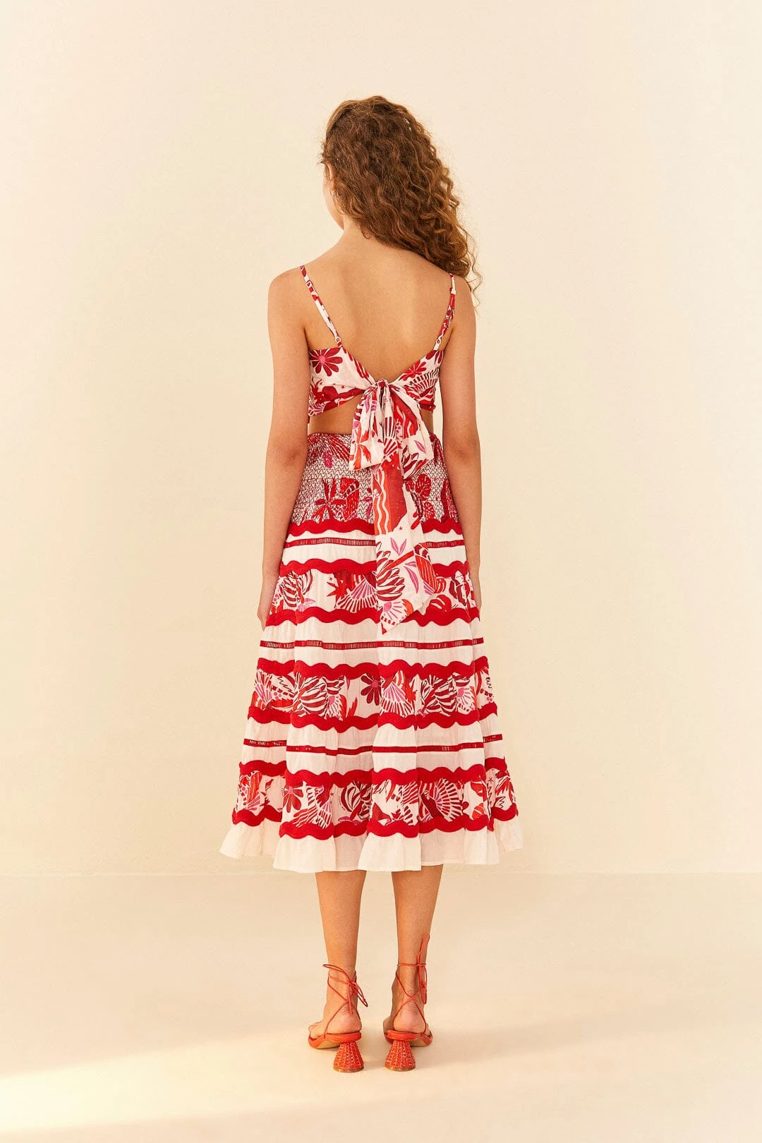 Farm Rio Off-White Rio Tiles Crop Top 3 Farm Rio Off-White Rio Tiles Crop Top - Image 3