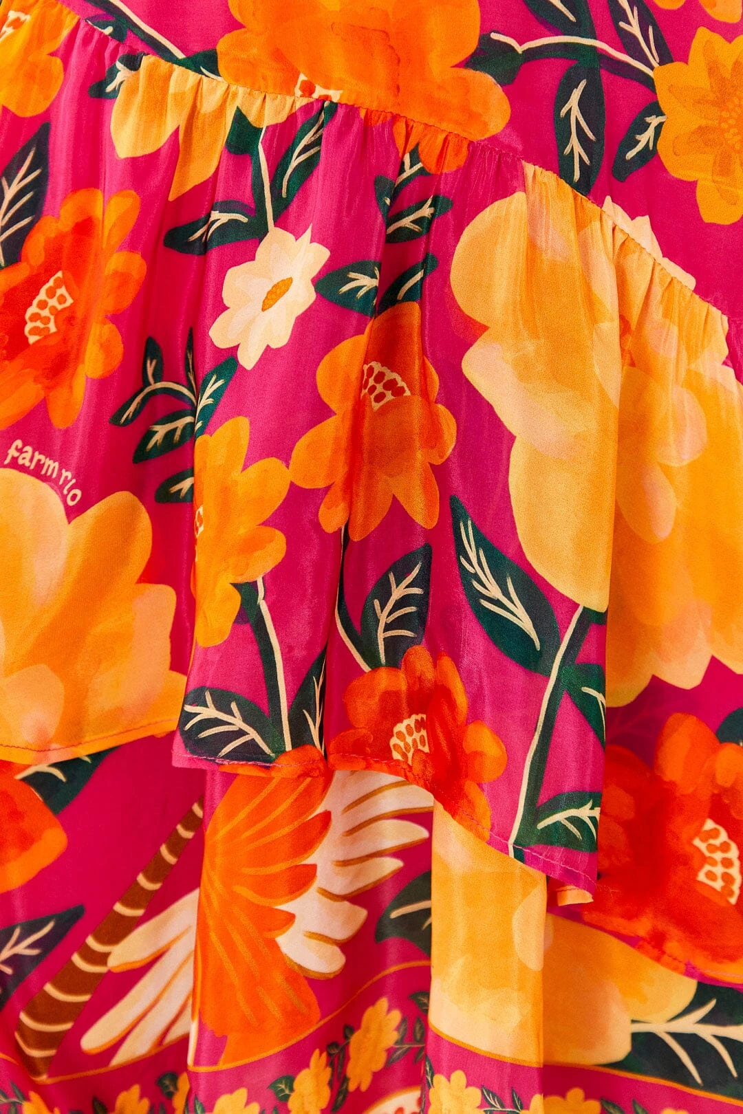 Farm Rio Pink Flowers Tapestry Mini Dress 5 Farm Rio Pink Flowers Tapestry Mini Dress - Image 5