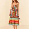 Farm Rio Wonderful Toucans Organic Cotton Midi Dress