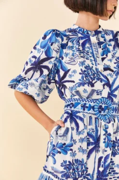 Farm Rio Sweet Rio Puff Sleeve Mini Dress -Farm Rio Shop 306149 03