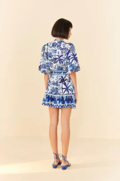 Farm Rio Sweet Rio Puff Sleeve Mini Dress -Farm Rio Shop 306149 04