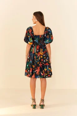 Farm Rio Zodiac Organic Cotton Mini Dress -Farm Rio Shop 306150 03