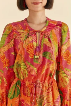 Farm Rio Orange Ombre Forest Mini Dress -Farm Rio Shop 306156 03