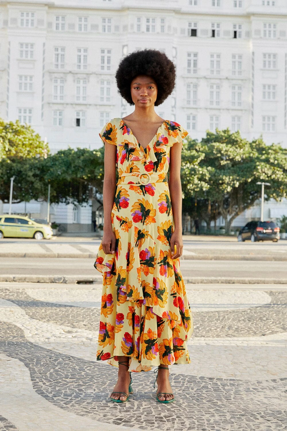 Farm Rio Banana Nest Midi Dress 1 Farm Rio Banana Nest Midi Dress