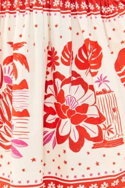 Farm Rio Off-White Rio Tiles Midi Dress 8 Farm Rio Off-White Rio Tiles Midi Dress -Farm Rio Shop 306206 04