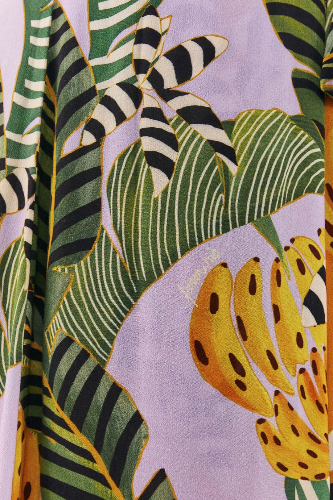 Mixed Striped Bananas Maxi Wrap Dress 5 Mixed Striped Bananas Maxi Wrap Dress - Image 5