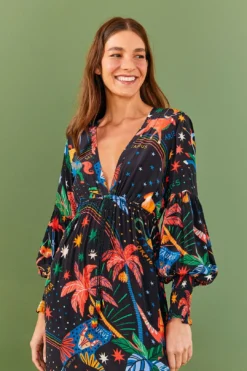 Farm Rio Zodiac Maxi Dress -Farm Rio Shop 306214 03 1
