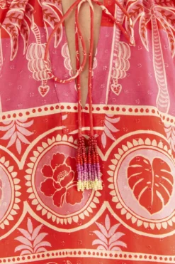 Farm Rio Red Summer Sunrise Blouse 11 Farm Rio Red Summer Sunrise Blouse -Farm Rio Shop 306223 06