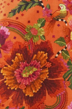 Farm Rio Orange Blooming Garden Blouse 10 Farm Rio Orange Blooming Garden Blouse -Farm Rio Shop 306226 05