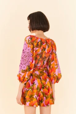 Farm Rio Lilac Mango Macaws Blouse -Farm Rio Shop 306230 04