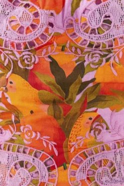 Farm Rio Lilac Mango Macaws Blouse -Farm Rio Shop 306230 05