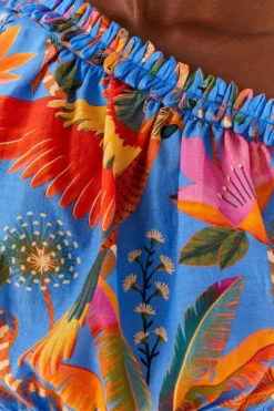 Farm Rio Blue Macaw Party Blouse 10 Farm Rio Blue Macaw Party Blouse -Farm Rio Shop 306238 05