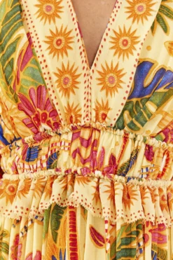Farm Rio Yellow Rio Tapestry Maxi Dress 10 Farm Rio Yellow Rio Tapestry Maxi Dress -Farm Rio Shop 306240 05