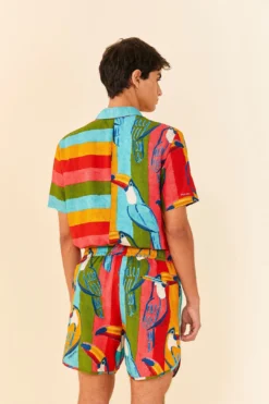 Farm Rio Wonderful Toucans Unisex Shorts -Farm Rio Shop 306244 07