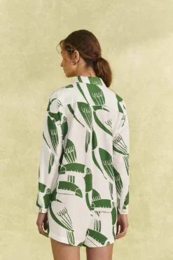 Farm Rio Off-White Rainbow Toucans Romper 8 Farm Rio Off-White Rainbow Toucans Romper -Farm Rio Shop 306251 04 scaled