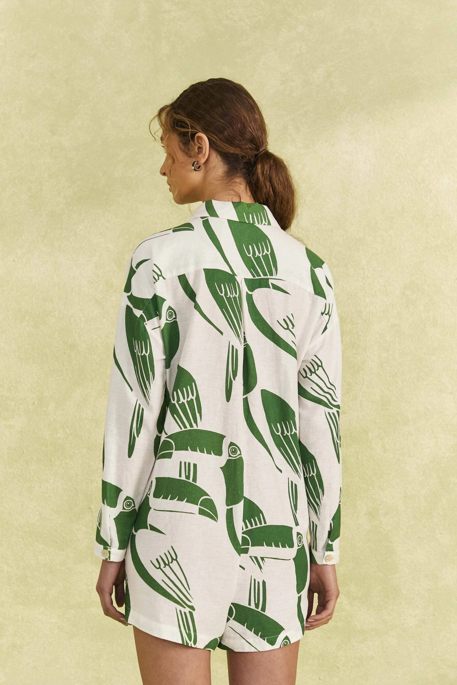 Farm Rio Off-White Rainbow Toucans Romper 4 Farm Rio Off-White Rainbow Toucans Romper - Image 4