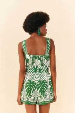 Farm Rio Off-White Macaw Elegance Romper 7 Farm Rio Off-White Macaw Elegance Romper -Farm Rio Shop 306252 03