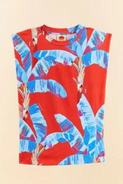 Farm Rio Red Sweet Jungle Organic Cotton T-Shirt 11 Farm Rio Red Sweet Jungle Organic Cotton T-Shirt -Farm Rio Shop 306256 06