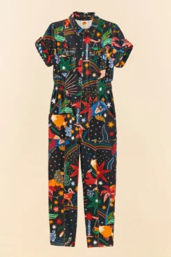 Farm Rio Zodiac Canvas Jumpsuit -Farm Rio Shop 306258 06
