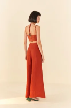 Farm Rio Brown Wide Leg Pants 7 Farm Rio Brown Wide Leg Pants -Farm Rio Shop 306285 03