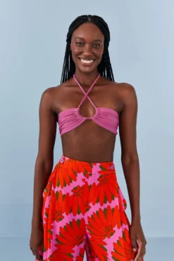 Farm Rio Pink Knit Top