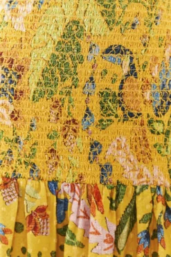 Farm Rio Yellow Summer Garden Mini Skirt 8 Farm Rio Yellow Summer Garden Mini Skirt -Farm Rio Shop 306300 04