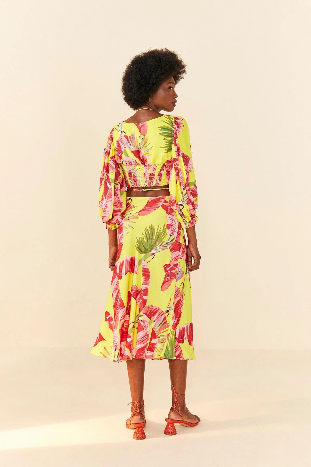 Farm Rio Lime Sweet JungleLenzing™ Ecovero™ Viscose Crop Top 3 Farm Rio Lime Sweet JungleLenzing™ Ecovero™ Viscose Crop Top - Image 3