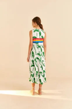 Farm Rio Off-White Rainbow Toucans Organic Cotton Maxi Dress 8 Farm Rio Off-White Rainbow Toucans Organic Cotton Maxi Dress -Farm Rio Shop 306321 04 scaled