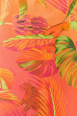 Orange Ombre Forest Lenzing™ Ecovero™ Viscose Midi Dress -Farm Rio Shop 306325 05