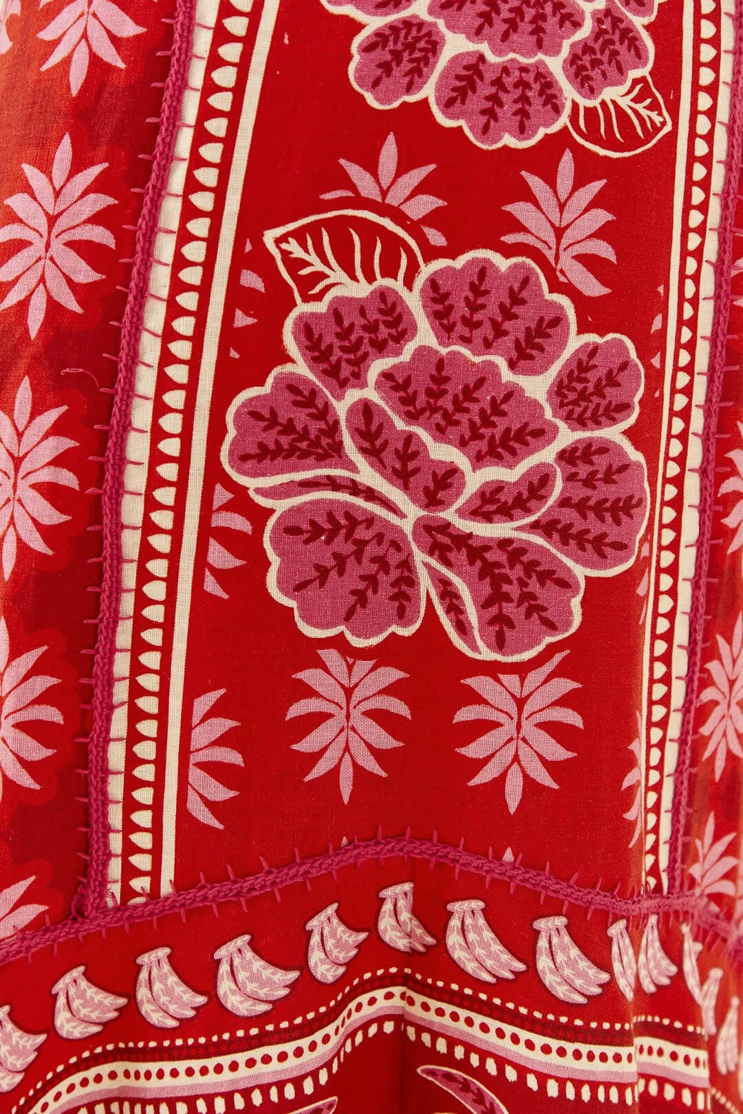 Farm Rio Red Summer Sunrise Maxi Dress 4 Farm Rio Red Summer Sunrise Maxi Dress - Image 4