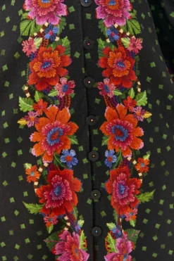 Farm Rio Black Blooming Garden Dress -Farm Rio Shop 306333 05