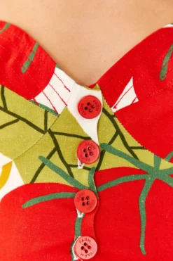 Farm Rio Tomato Tie Strap Crop Top 10 Farm Rio Tomato Tie Strap Crop Top -Farm Rio Shop 306341 05