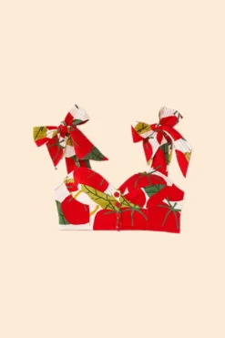 Farm Rio Tomato Tie Strap Crop Top 11 Farm Rio Tomato Tie Strap Crop Top -Farm Rio Shop 306341 06