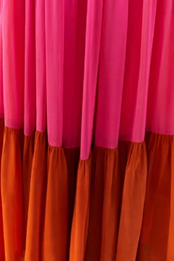 Warm Color Blocking Maxi Dress -Farm Rio Shop 306344 05