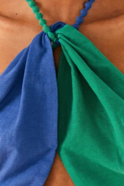 Farm Rio Blue And Green Crop Top -Farm Rio Shop 306345 03