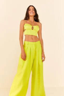 Farm Rio Lime Green Pants