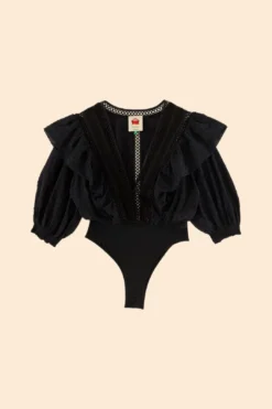 Farm Rio Black Lace Bodysuit 7 Farm Rio Black Lace Bodysuit -Farm Rio Shop 306354