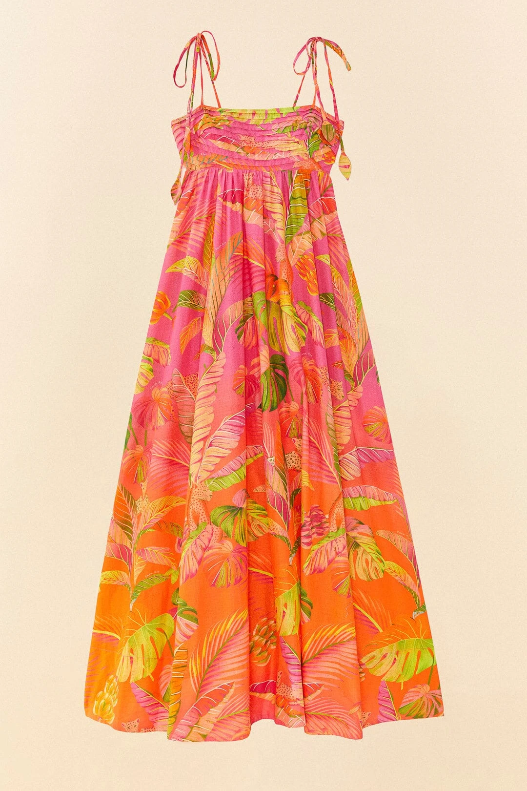 Farm Rio Orange Ombre Forest Maxi Dress 5 Farm Rio Orange Ombre Forest Maxi Dress - Image 5