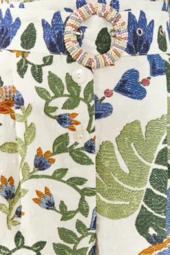 Farm Rio White Summer Garden Romper -Farm Rio Shop 306382 05