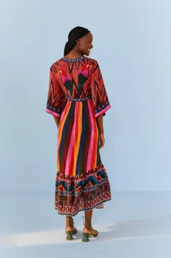 Macaw Show Maxi Dress 7 Macaw Show Maxi Dress -Farm Rio Shop 306389 04