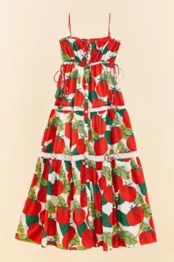 Farm Rio Tomato Midi Dress -Farm Rio Shop 306390 06