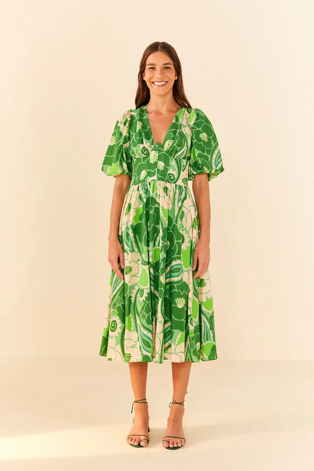 Farm Rio Tropical Groove Midi Dress 2 Farm Rio Tropical Groove Midi Dress - Image 2