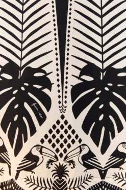 Black Macaw Elegance Maxi Dress 8 Black Macaw Elegance Maxi Dress -Farm Rio Shop 306647 05