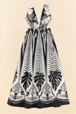 Black Macaw Elegance Maxi Dress 9 Black Macaw Elegance Maxi Dress -Farm Rio Shop 306647 06